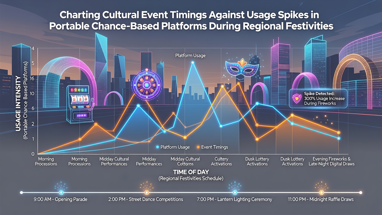 Mobile device screen displaying usage analytics during a cultural festival period
