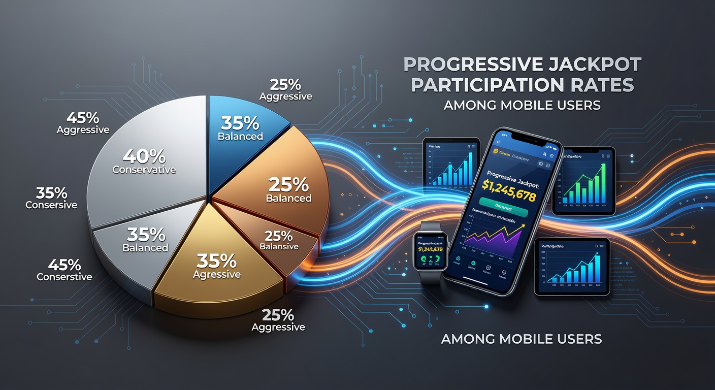 Mobile users reviewing bankroll allocation charts before engaging with progressive jackpot slots on smartphone apps