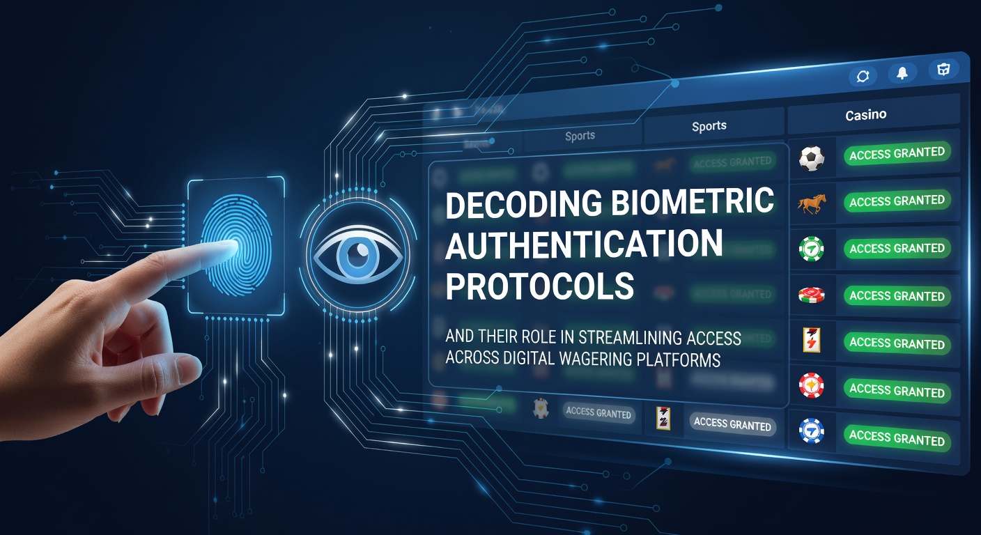 Biometric authentication interface on a digital wagering platform showing fingerprint and facial recognition options