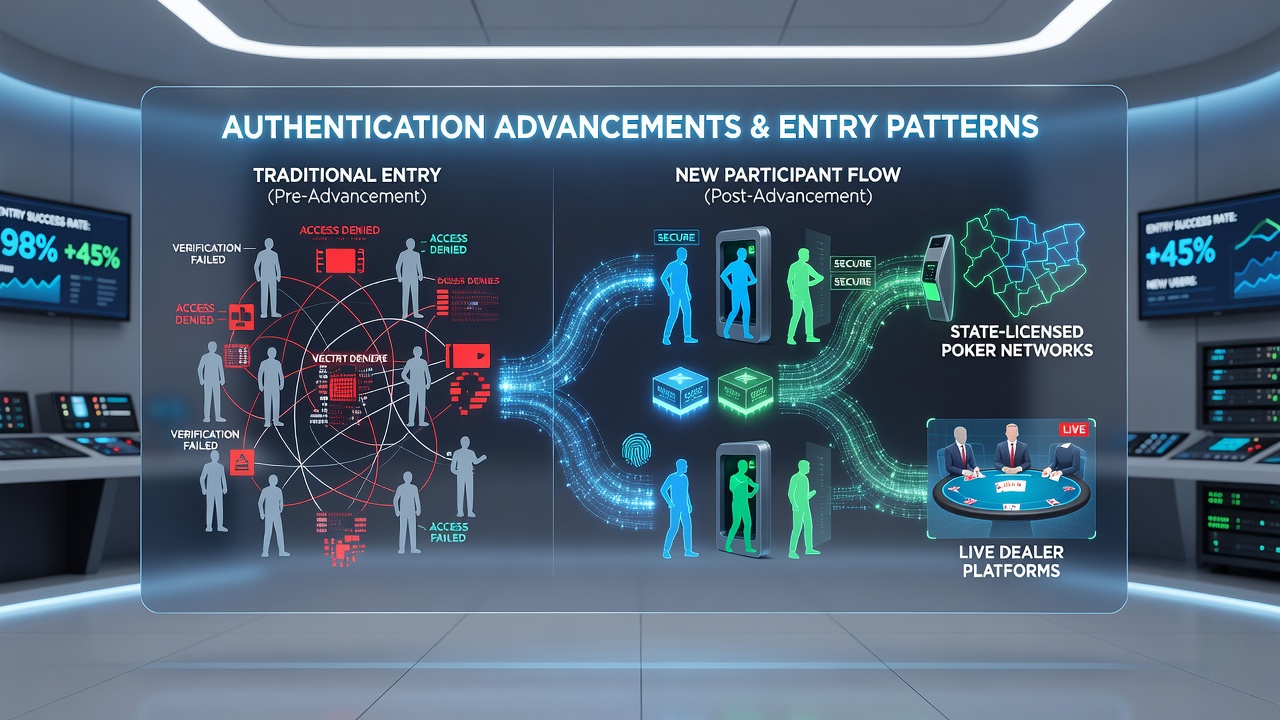 Modern authentication interface displayed on a poker platform during new user registration