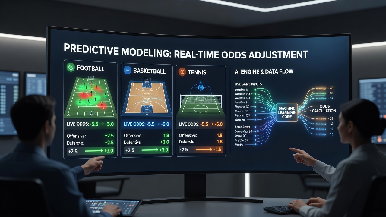 Live multi-sport betting interface with dynamic odds updates powered by predictive algorithms